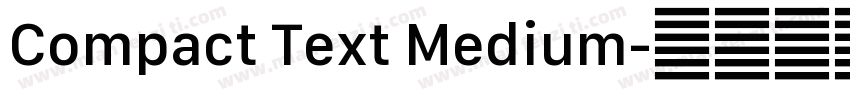 Compact Text Medium字体转换